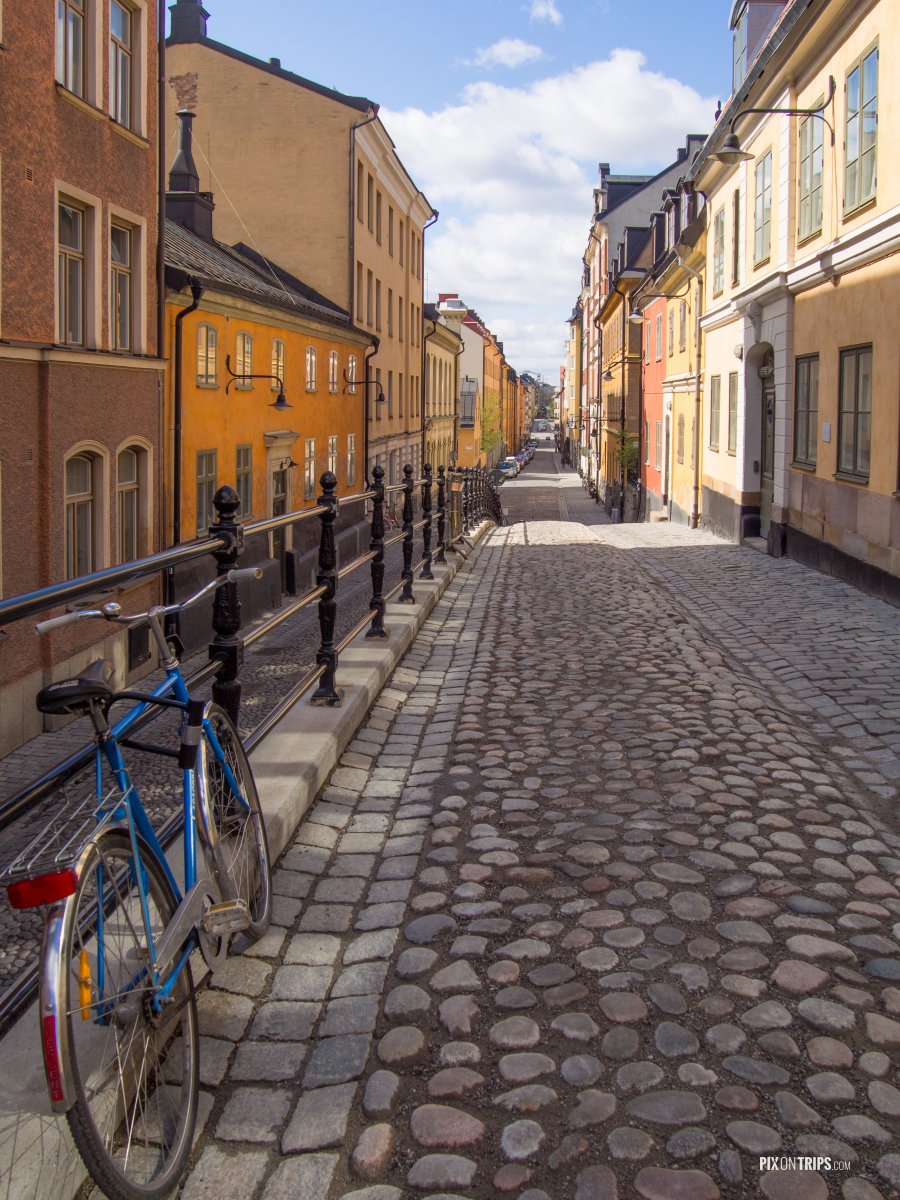 Cobblestone Alley in Stockholm - Pix on Trips