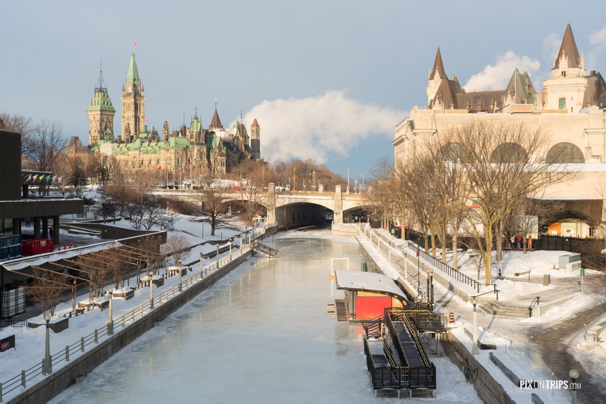 Ottawa Rideau Canal in Winter - Pix on Trips