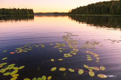 Wilderness Lake at sunset - Pix on Trips