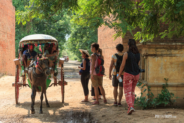 Horse carriage in Mandalay, Myanmar