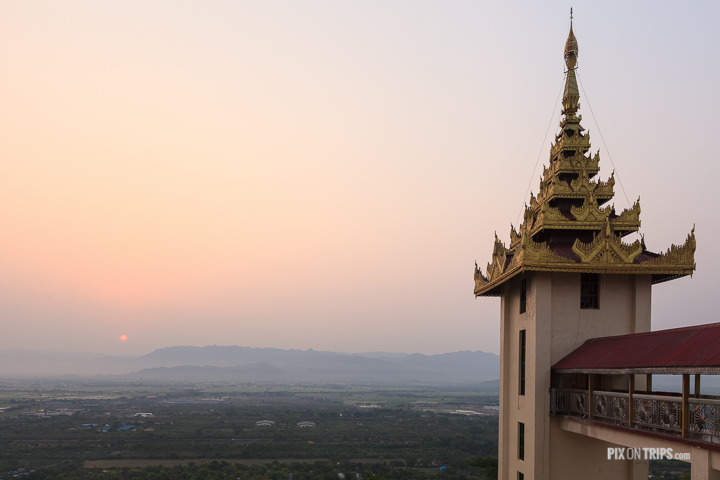 Sunrise at Mandalay Hill, Mandalay, Myanmar