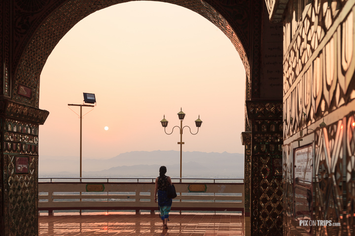 Sunrise at Mandalay Hill, Mandalay, Myanmar