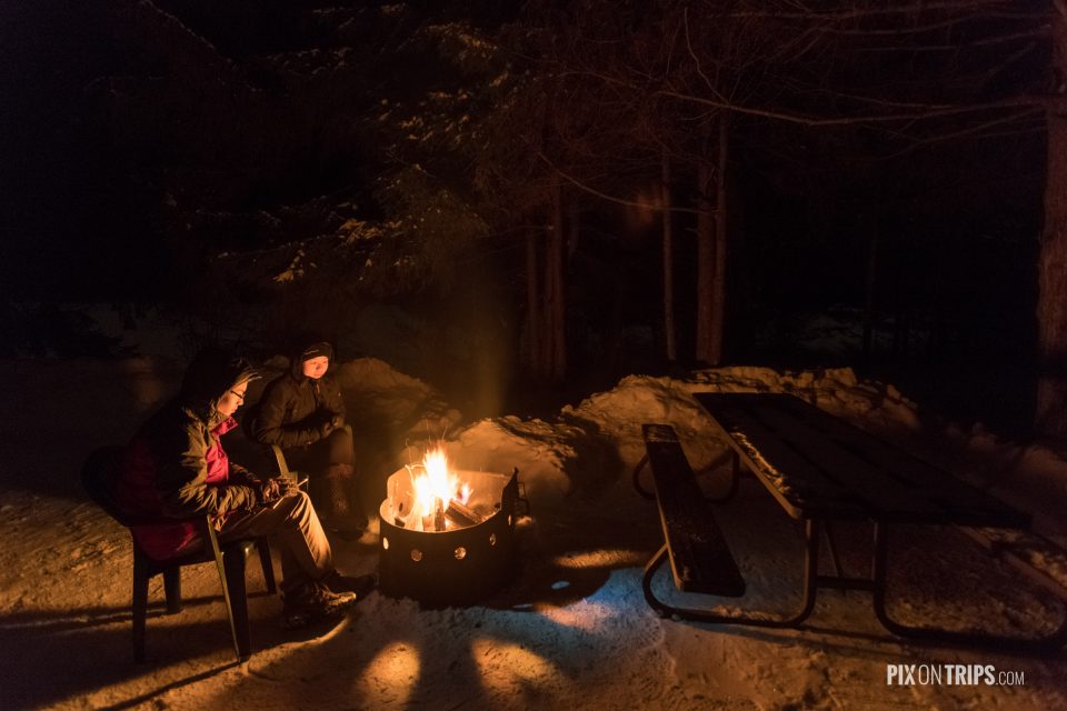 Camping in winter