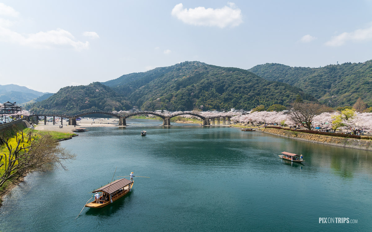 The historical Kintai Bridge on the Nishiki River - Pix on Trips